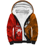 Personalised Giants And Swans Football Sherpa Hoodie Dynamic Style