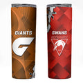 Giants And Swans Football Skinny Tumbler Dynamic Style