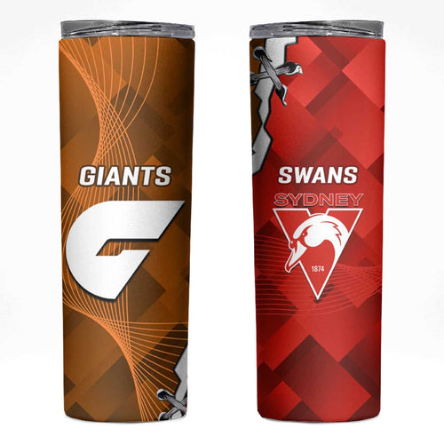 Giants And Swans Football Skinny Tumbler Dynamic Style