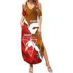 Personalised Giants And Swans Football Summer Maxi Dress Dynamic Style