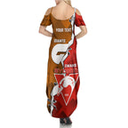 Personalised Giants And Swans Football Summer Maxi Dress Dynamic Style