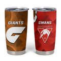 Giants And Swans Football Tumbler Cup Dynamic Style