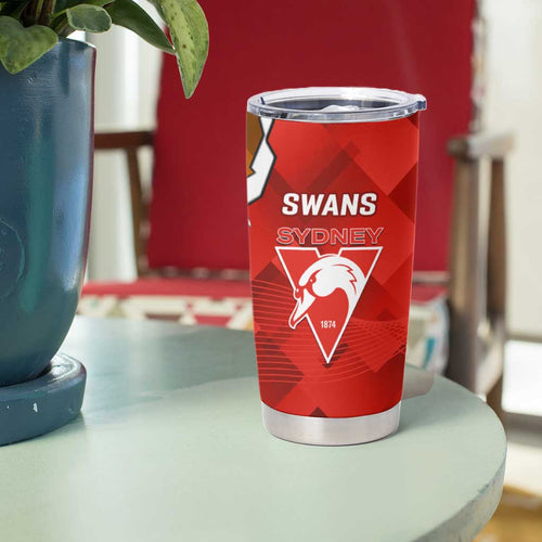 Giants And Swans Football Tumbler Cup Dynamic Style