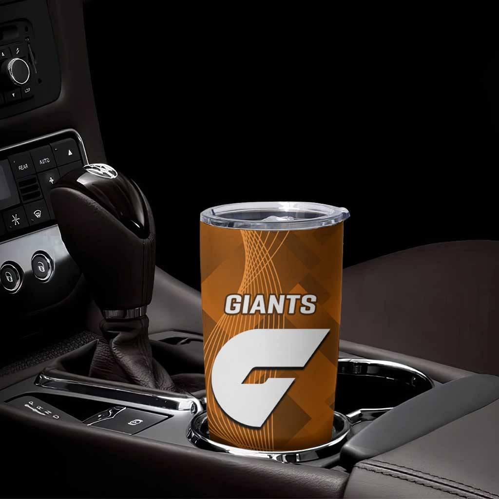 Giants And Swans Football Tumbler Cup Dynamic Style
