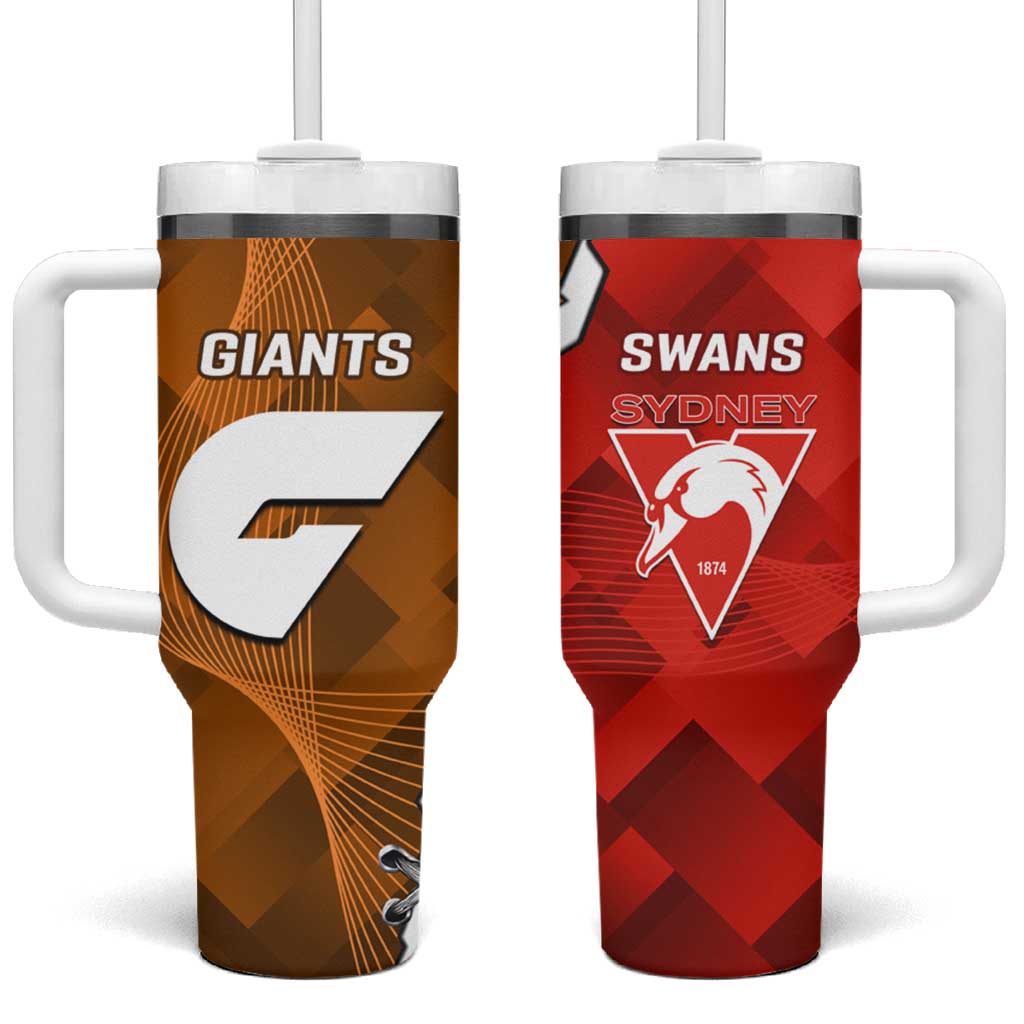 Giants And Swans Football Tumbler With Handle Dynamic Style