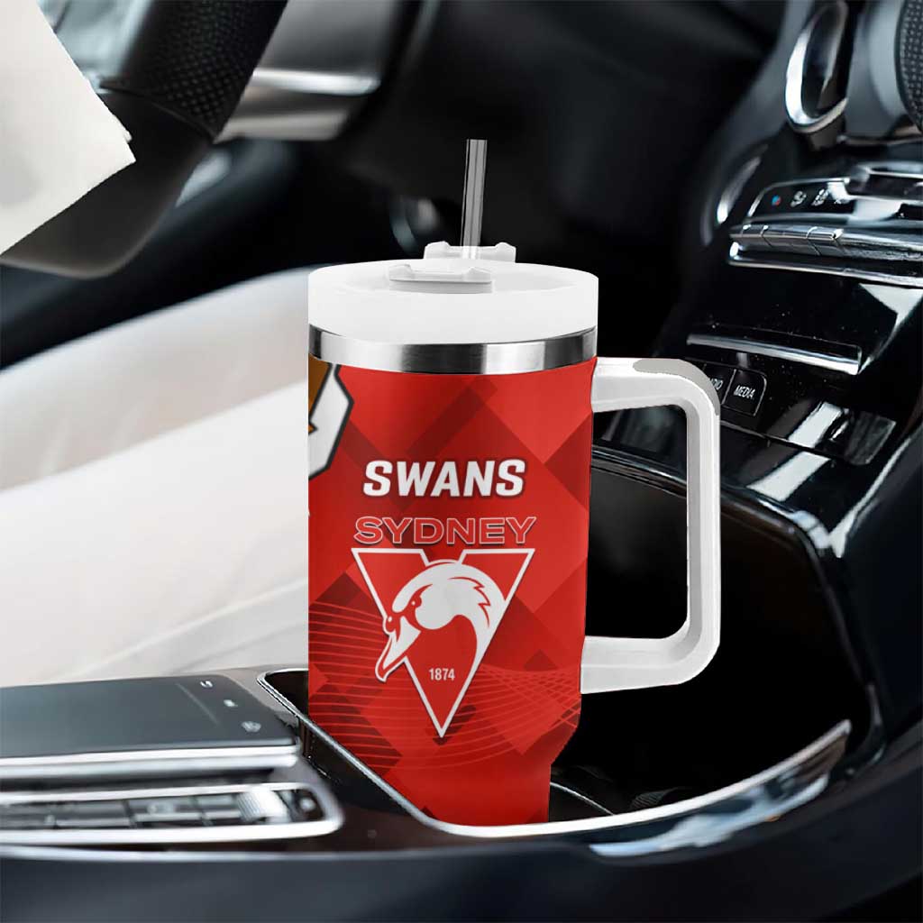 Giants And Swans Football Tumbler With Handle Dynamic Style