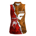 Personalised Giants And Swans Football Women Sleeveless Polo Shirt Dynamic Style