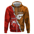 Personalised Giants And Swans Football Zip Hoodie Dynamic Style