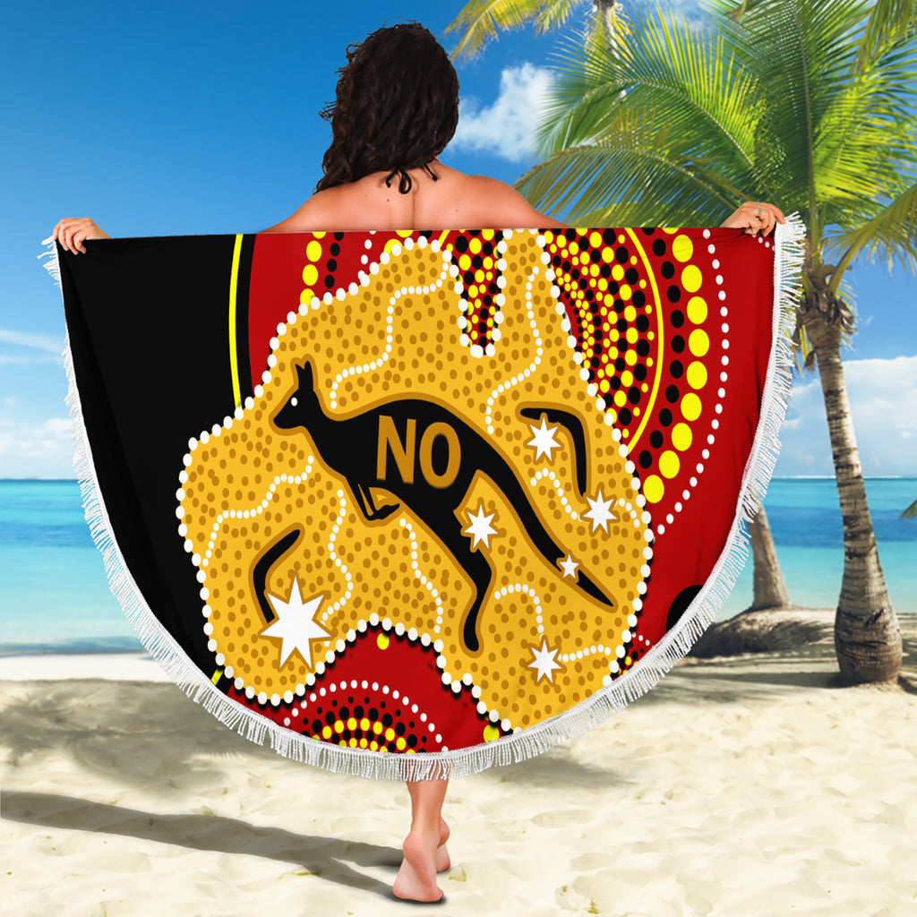 personalised-australia-indigenous-beach-blanket-we-are-all-australian-vote-no-to-the-voice