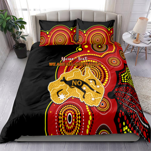 personalised-australia-indigenous-bedding-set-we-are-all-australian-vote-no-to-the-voice