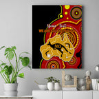 personalised-australia-indigenous-canvas-wall-art-we-are-all-australian-vote-no-to-the-voice