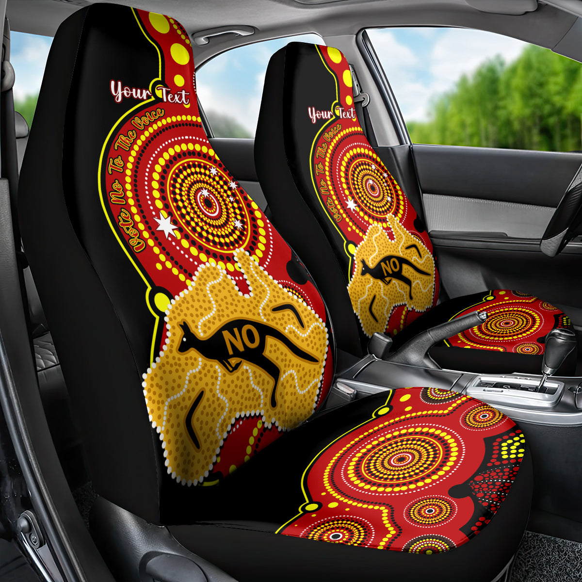 personalised-australia-indigenous-car-seat-cover-we-are-all-australian-vote-no-to-the-voice