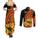 personalised-australia-indigenous-couples-matching-summer-maxi-dress-and-long-sleeve-button-shirts-we-are-all-australian-vote-no-to-the-voice