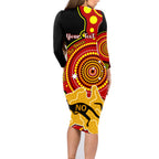personalised-australia-indigenous-family-matching-long-sleeve-bodycon-dress-and-hawaiian-shirt-we-are-all-australian-vote-no-to-the-voice