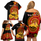 personalised-australia-indigenous-family-matching-off-shoulder-short-dress-and-hawaiian-shirt-we-are-all-australian-vote-no-to-the-voice