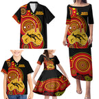personalised-australia-indigenous-family-matching-puletasi-dress-and-hawaiian-shirt-we-are-all-australian-vote-no-to-the-voice