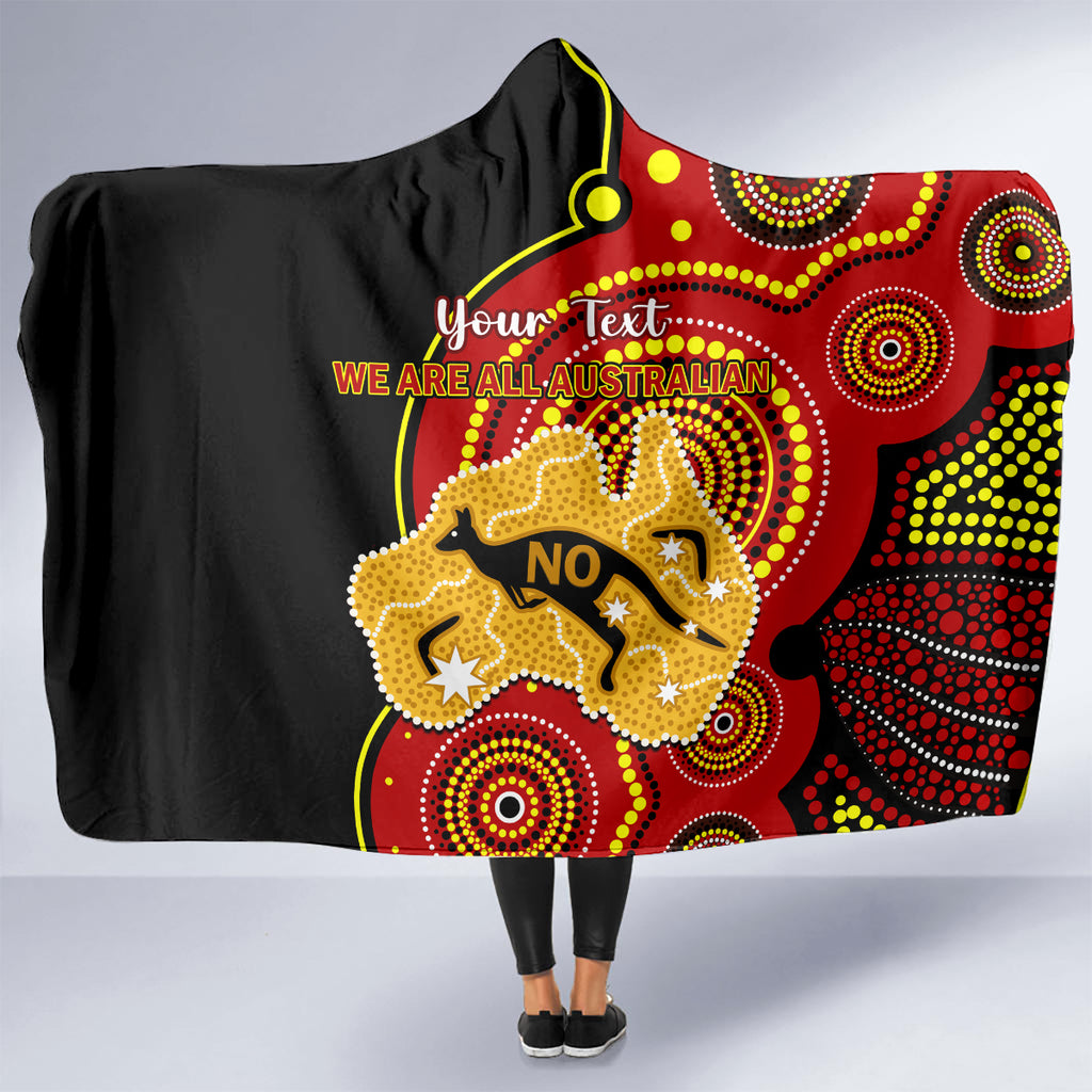 personalised-australia-indigenous-hooded-blanket-we-are-all-australian-vote-no-to-the-voice