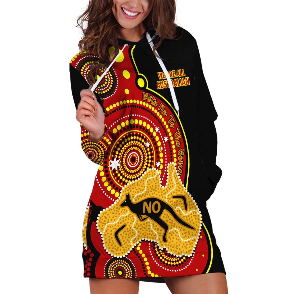 personalised-australia-indigenous-hoodie-dress-we-are-all-australian-vote-no-to-the-voice