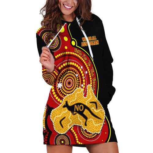 personalised-australia-indigenous-hoodie-dress-we-are-all-australian-vote-no-to-the-voice