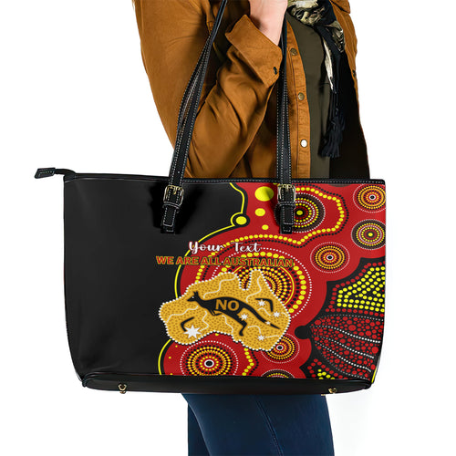 personalised-australia-indigenous-leather-tote-bag-we-are-all-australian-vote-no-to-the-voice