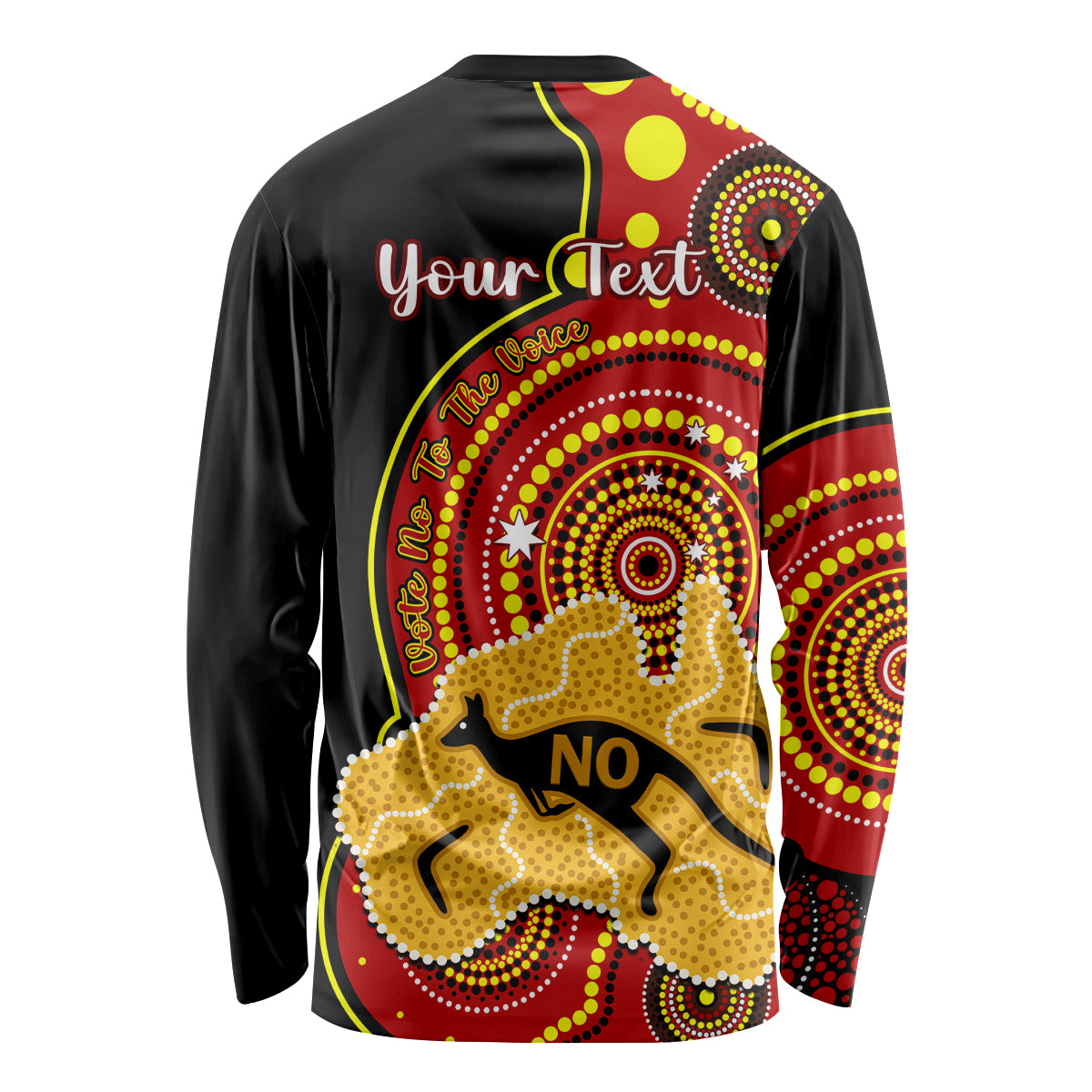personalised-australia-indigenous-long-sleeve-shirt-we-are-all-australian-vote-no-to-the-voice