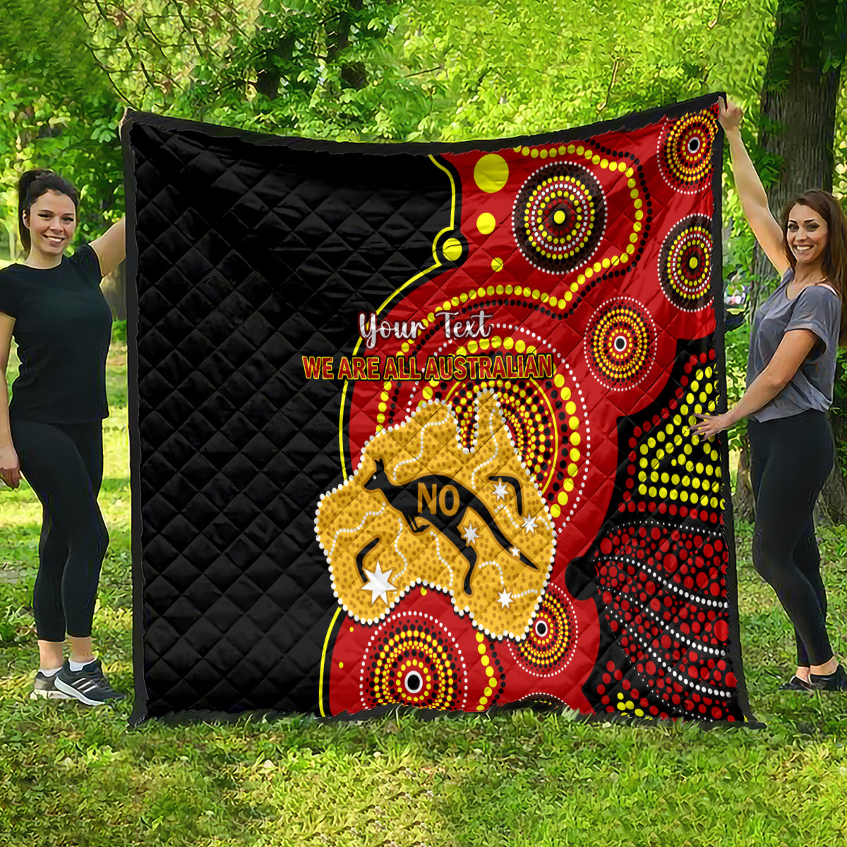 personalised-australia-indigenous-quilt-we-are-all-australian-vote-no-to-the-voice