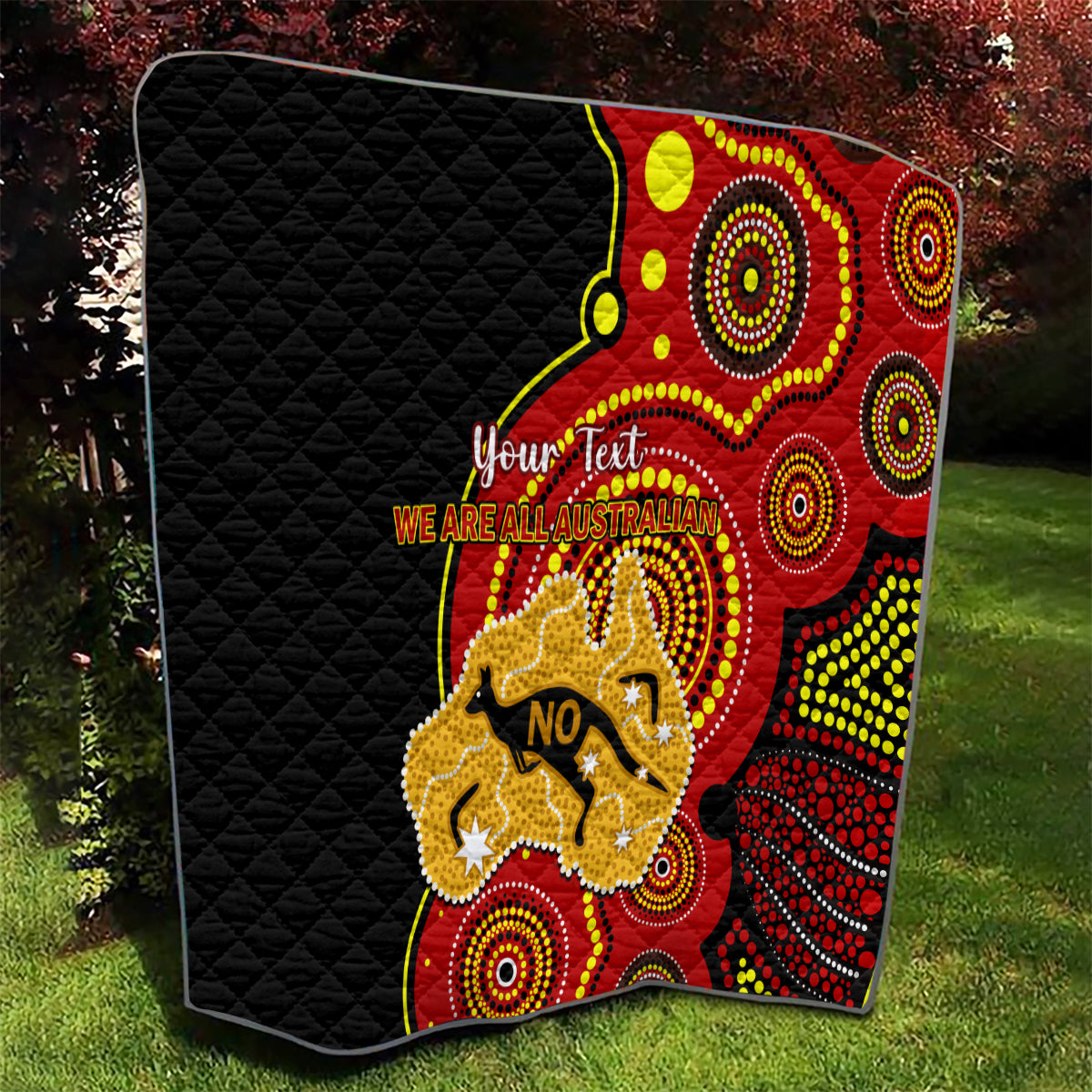 personalised-australia-indigenous-quilt-we-are-all-australian-vote-no-to-the-voice