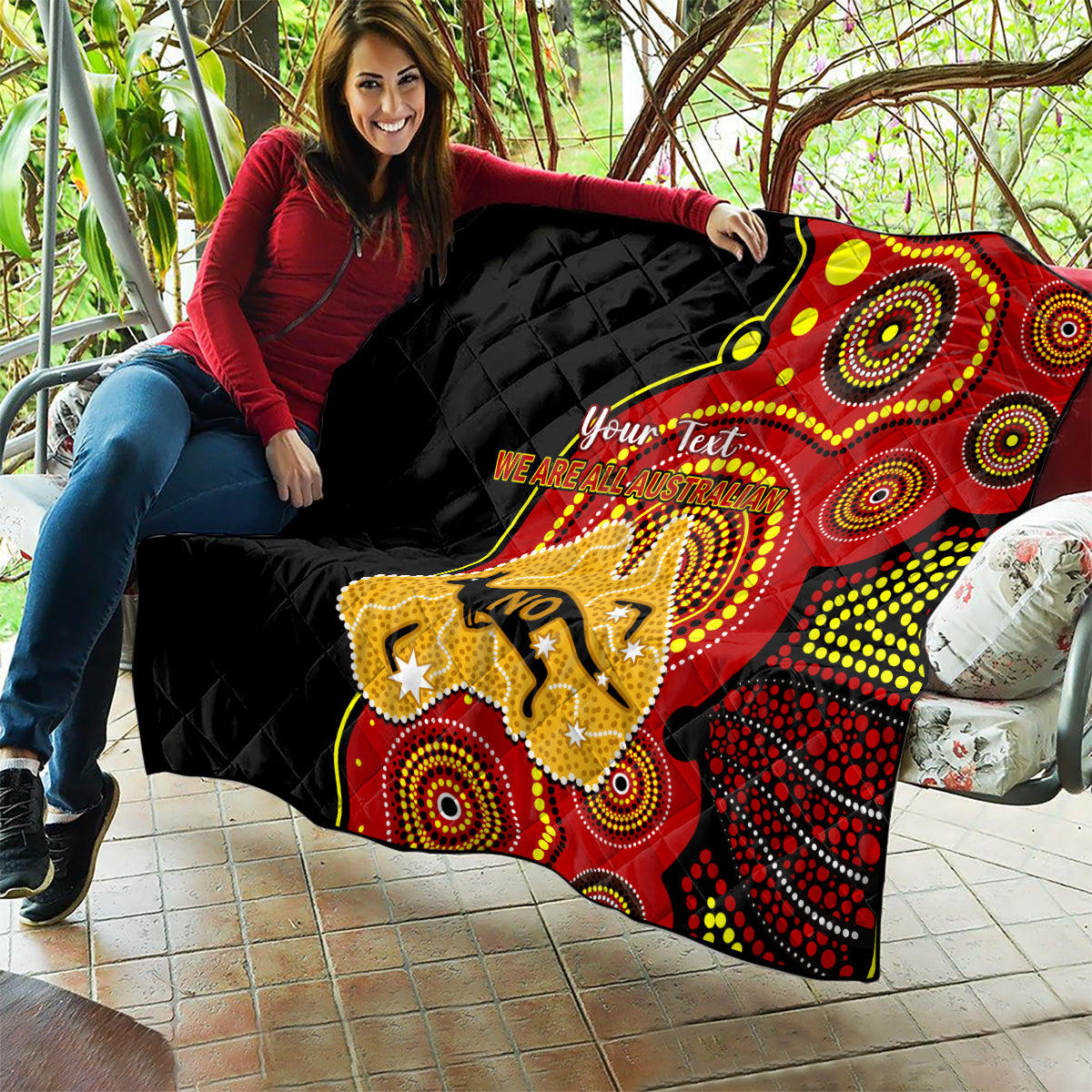 personalised-australia-indigenous-quilt-we-are-all-australian-vote-no-to-the-voice