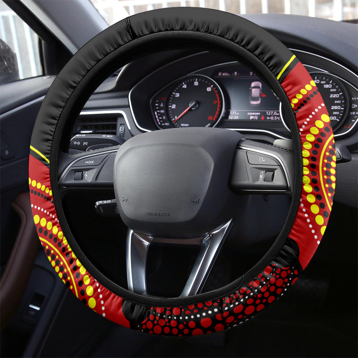 Australia Indigenous Steering Wheel Cover We Are All Australian Vote NO To The Voice