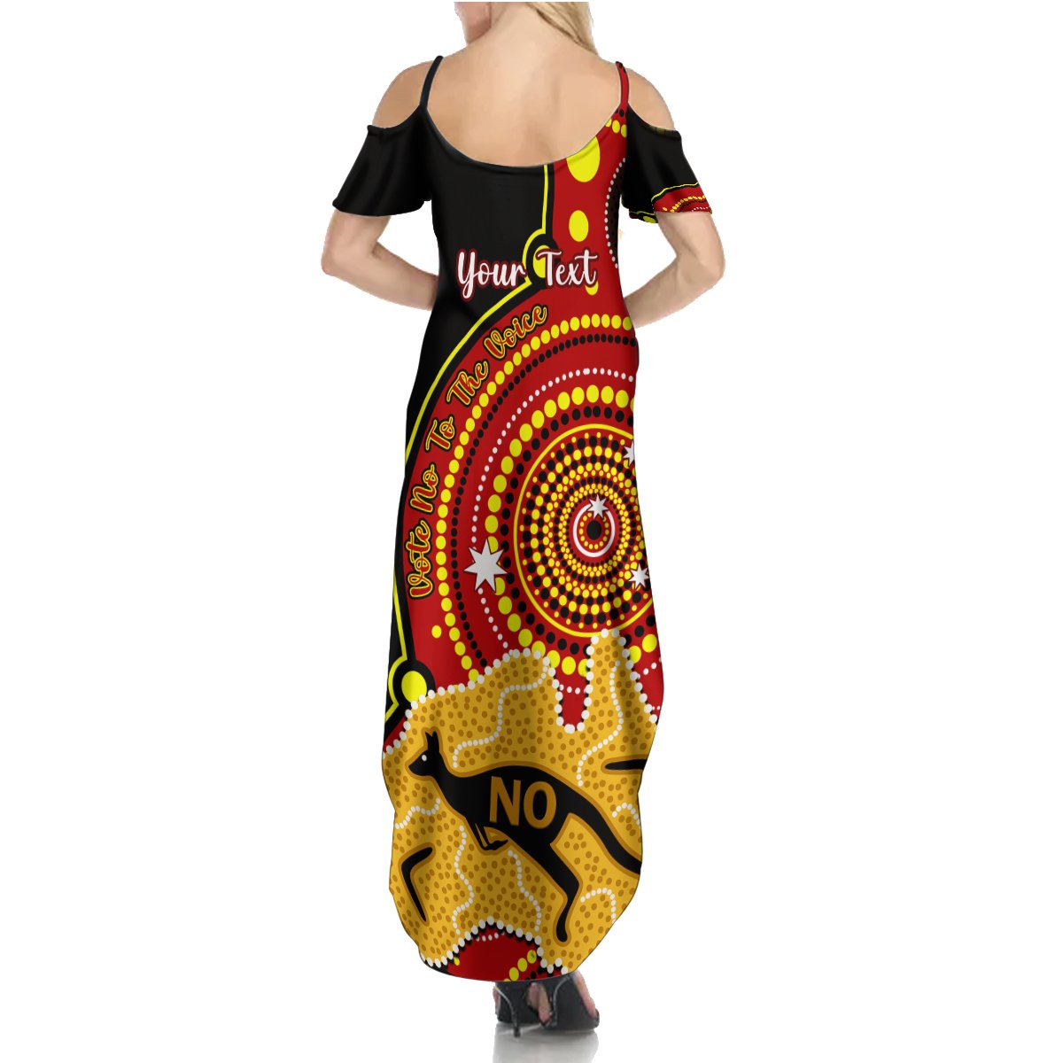 personalised-australia-indigenous-summer-maxi-dress-we-are-all-australian-vote-no-to-the-voice