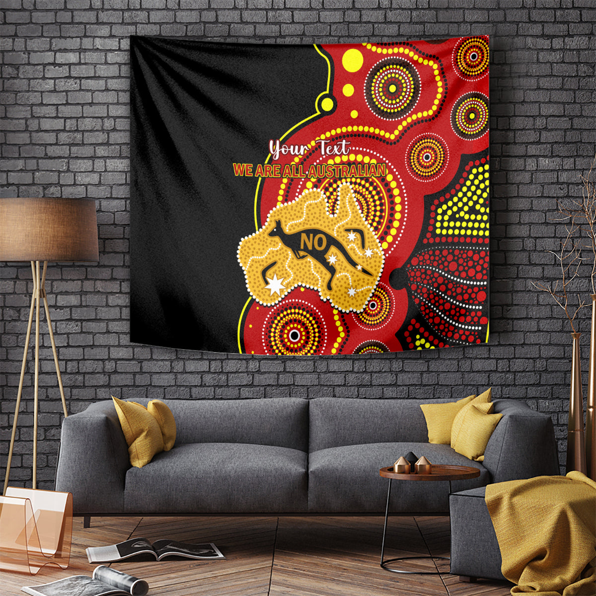 personalised-australia-indigenous-tapestry-we-are-all-australian-vote-no-to-the-voice
