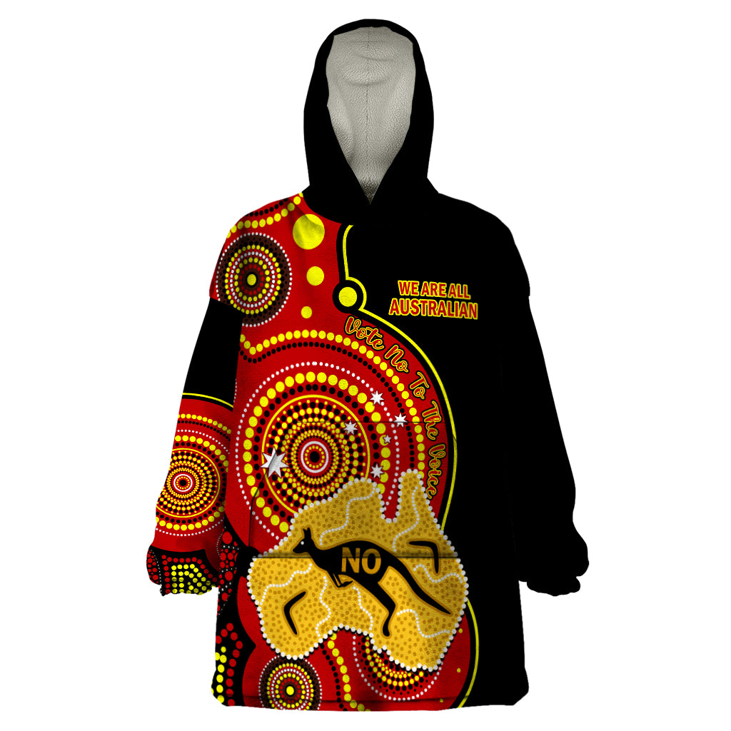 personalised-australia-indigenous-wearable-blanket-hoodie-we-are-all-australian-vote-no-to-the-voice