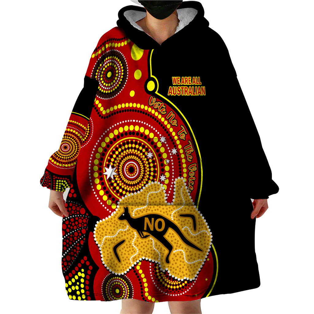 personalised-australia-indigenous-wearable-blanket-hoodie-we-are-all-australian-vote-no-to-the-voice