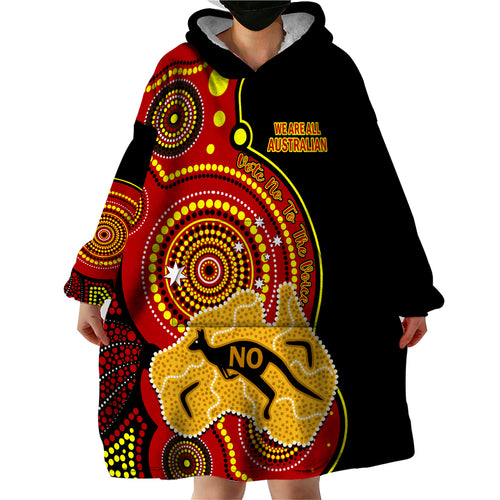 personalised-australia-indigenous-wearable-blanket-hoodie-we-are-all-australian-vote-no-to-the-voice