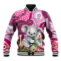 personalised-australia-baseball-jacket-cute-koala-with-golden-wattle-indigenous-art
