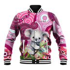 personalised-australia-baseball-jacket-cute-koala-with-golden-wattle-indigenous-art