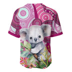 personalised-australia-baseball-jersey-cute-koala-with-golden-wattle-indigenous-art