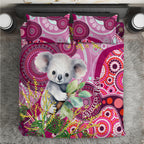 personalised-australia-bedding-set-cute-koala-with-golden-wattle-indigenous-art