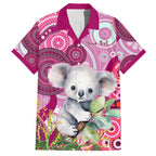 personalised-australia-hawaiian-shirt-cute-koala-with-golden-wattle-indigenous-art