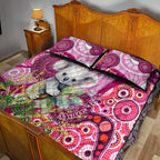 personalised-australia-quilt-bed-set-cute-koala-with-golden-wattle-indigenous-art