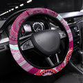 Australia Steering Wheel Cover Cute Koala With Golden Wattle Indigenous Art