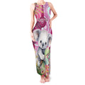 personalised-australia-tank-maxi-dress-cute-koala-with-golden-wattle-indigenous-art