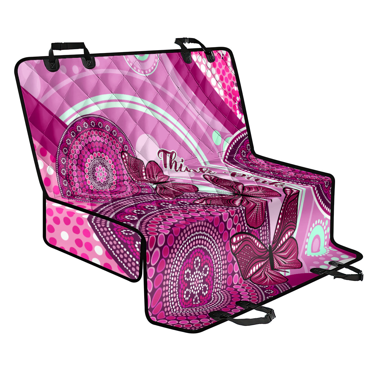 australia-breast-cancer-back-car-seat-cover-indigenous-butterfly-no-one-fights-alone