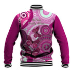 australia-breast-cancer-baseball-jacket-indigenous-butterfly-no-one-fights-alone