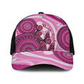 Australia Breast Cancer Baseball Net Cap Indigenous Butterfly No One Fights Alone - Aussie Hoodie
