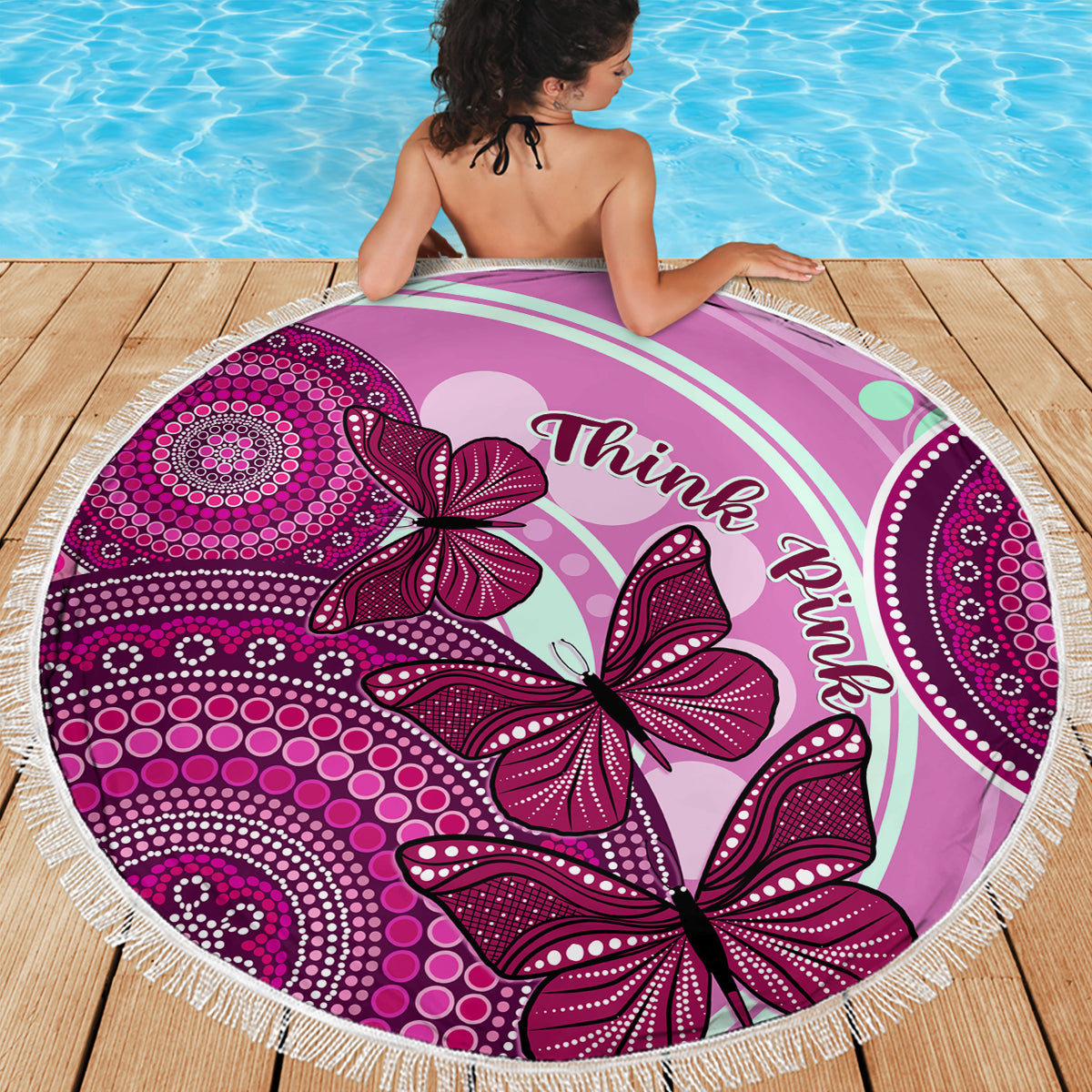 australia-breast-cancer-beach-blanket-indigenous-butterfly-no-one-fights-alone