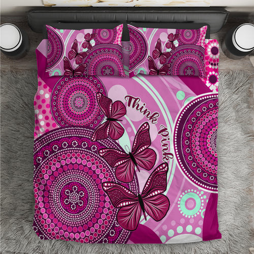 australia-breast-cancer-bedding-set-indigenous-butterfly-no-one-fights-alone