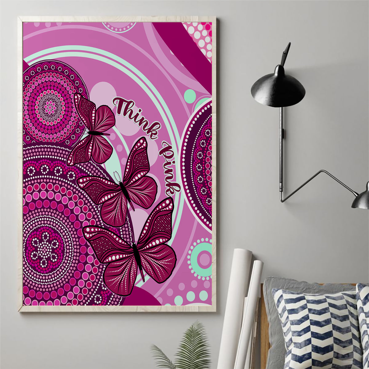 australia-breast-cancer-canvas-wall-art-indigenous-butterfly-no-one-fights-alone