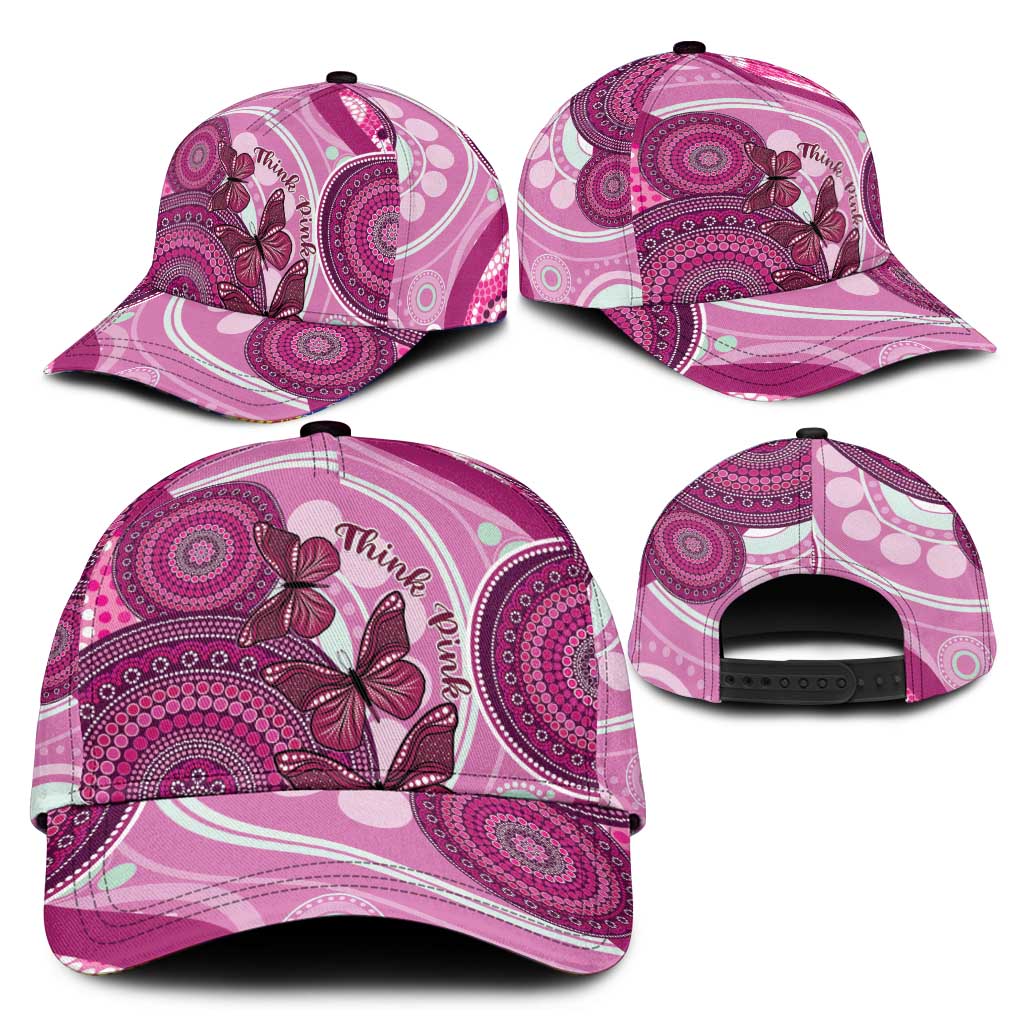 Australia Breast Cancer Classic Cap Indigenous Butterfly No One Fights Alone - Aussie Hoodie