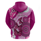 australia-breast-cancer-hoodie-indigenous-butterfly-no-one-fights-alone